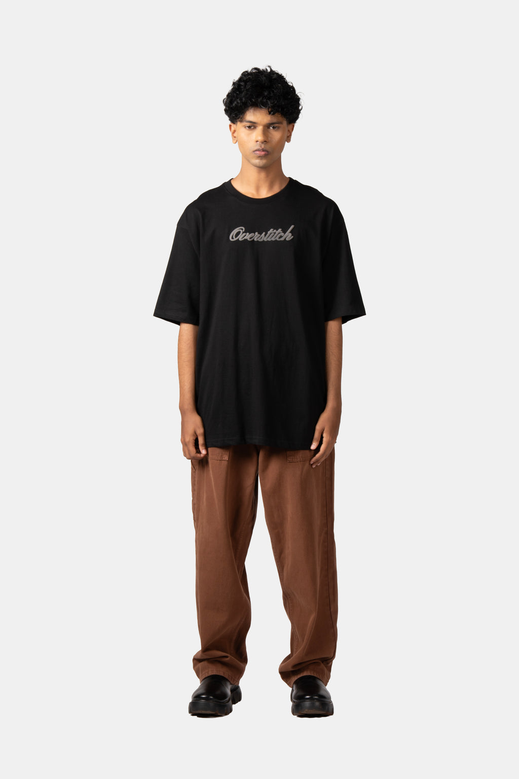 Black Embossed T-Shirt
