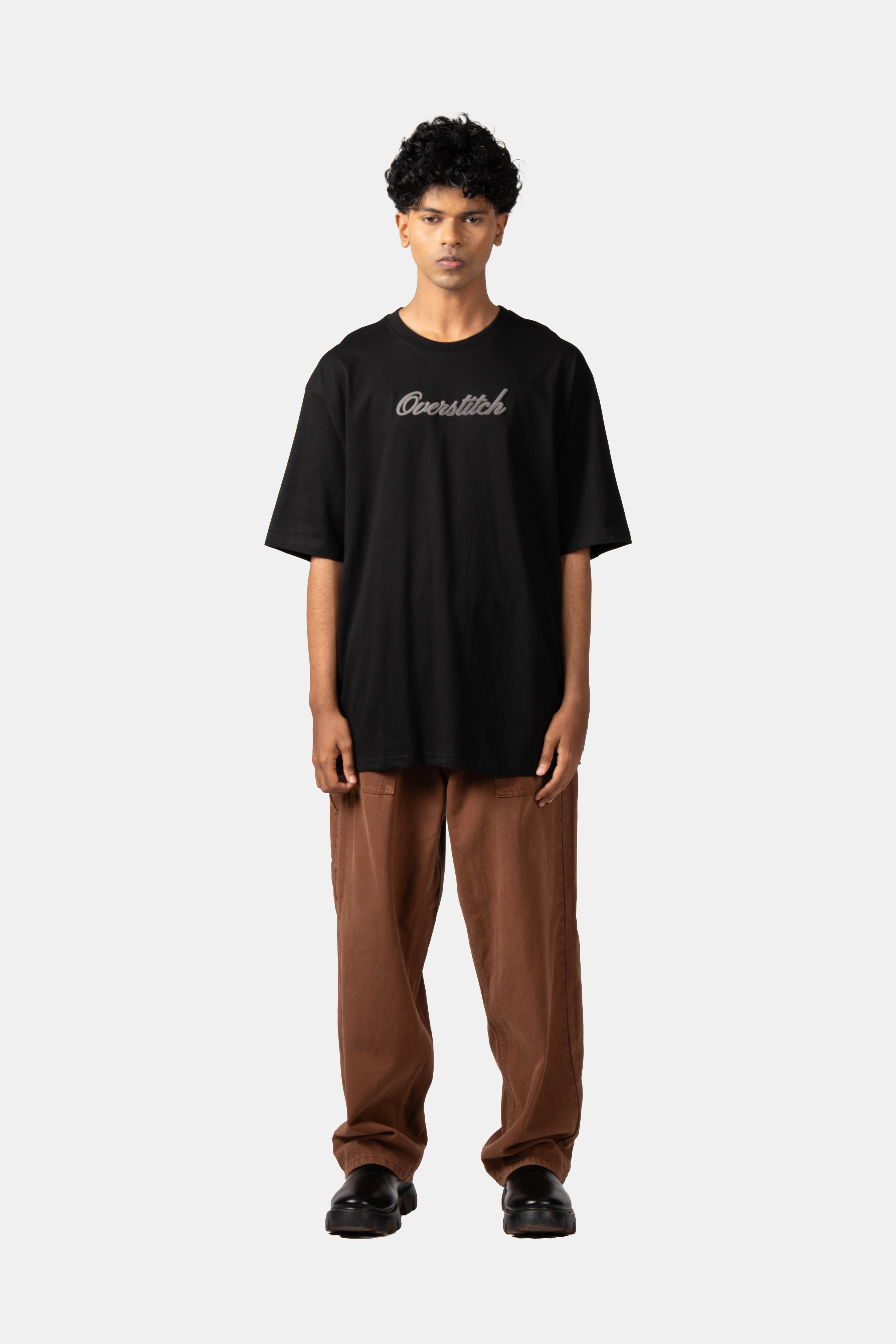 Black Embossed T-Shirt