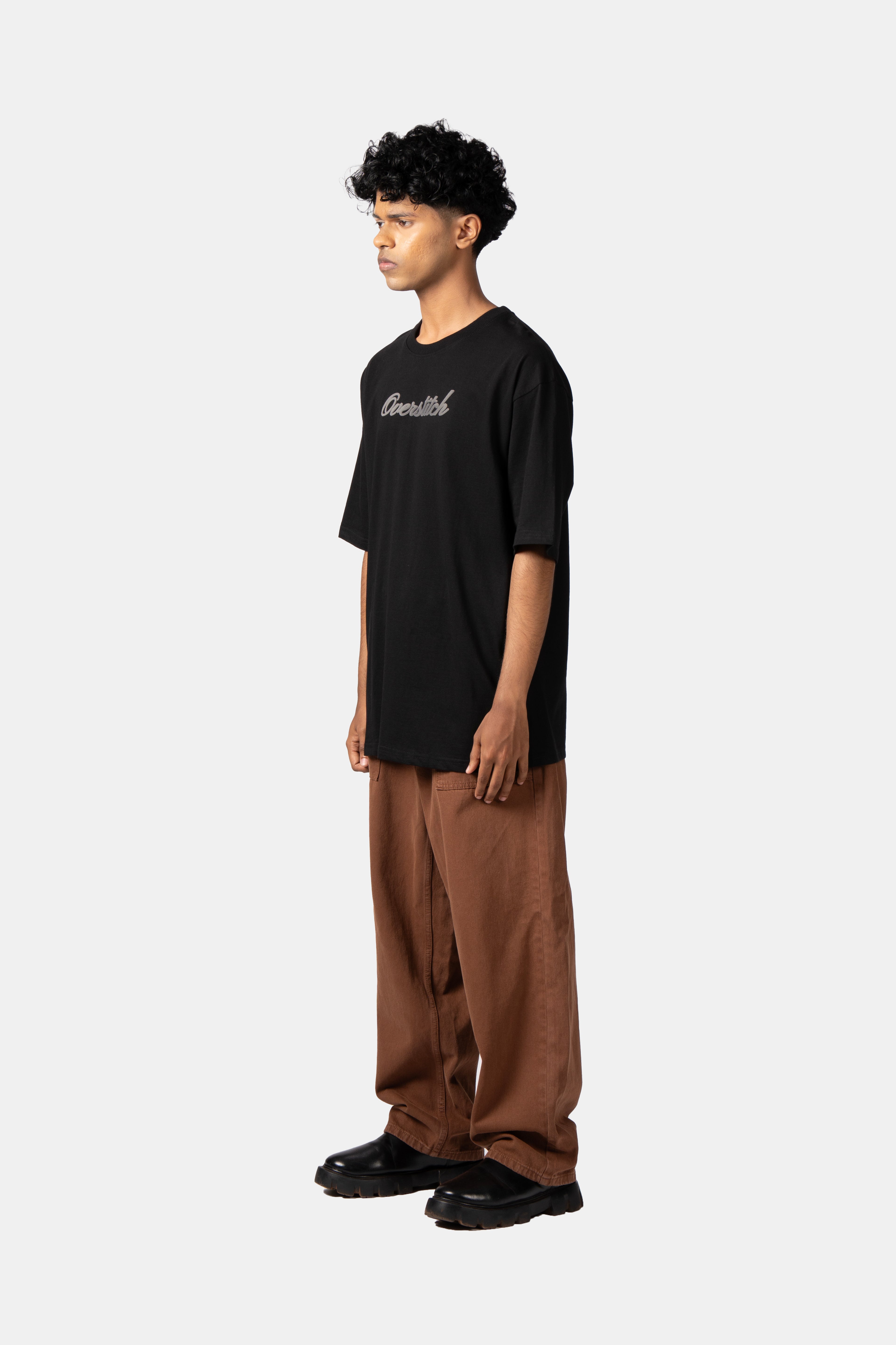 Black Embossed T-Shirt