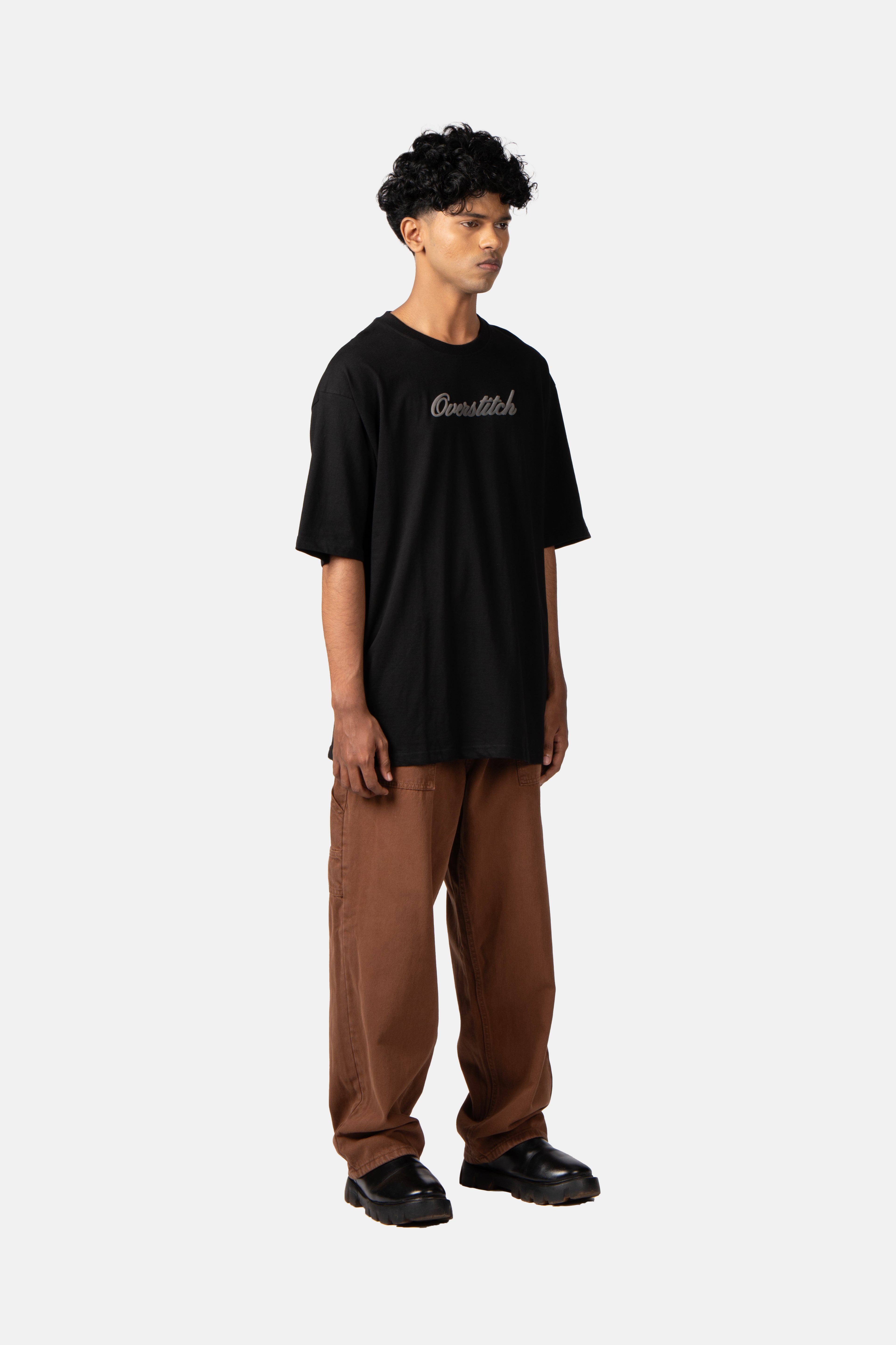 Black Embossed T-Shirt
