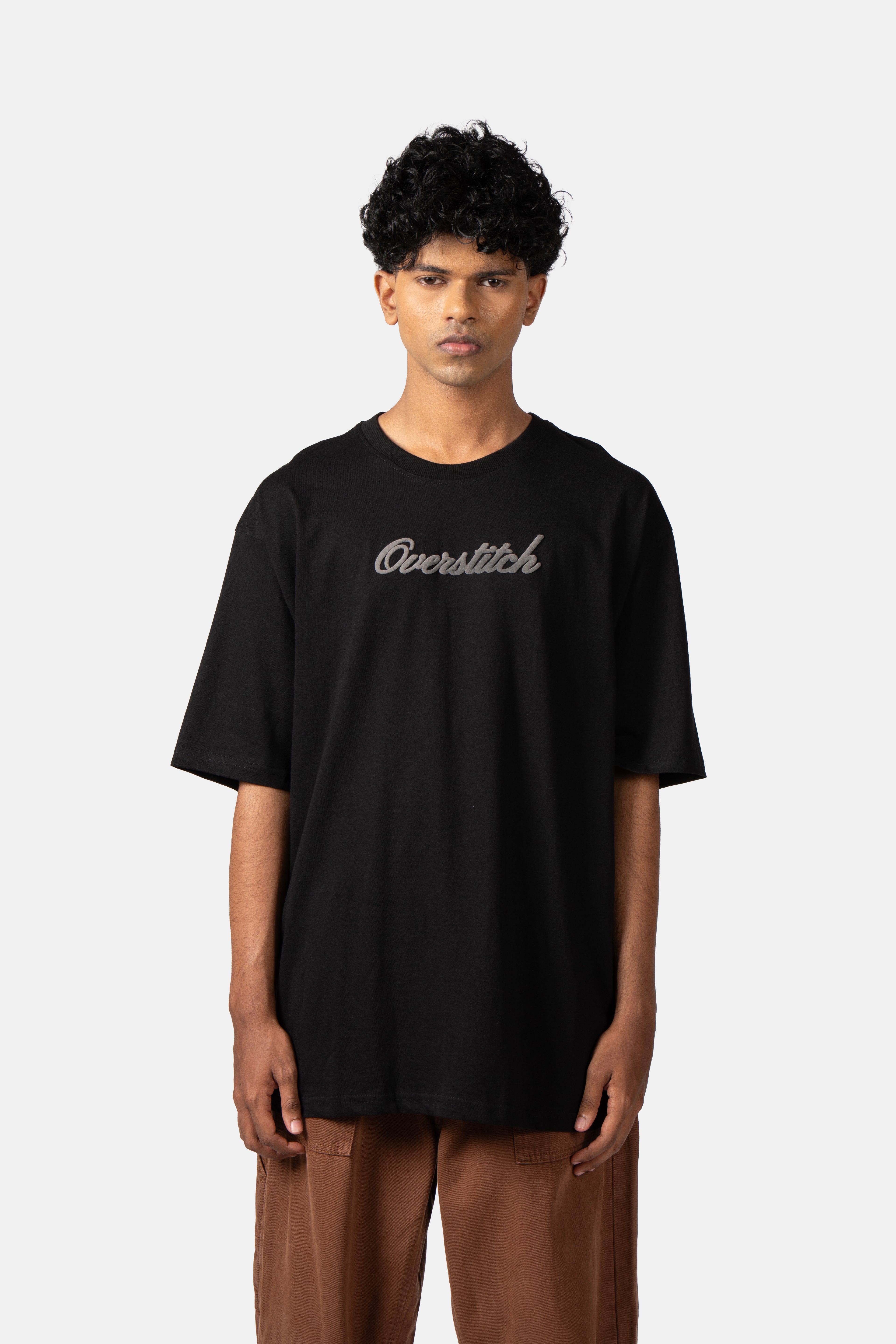 Black Embossed T-Shirt