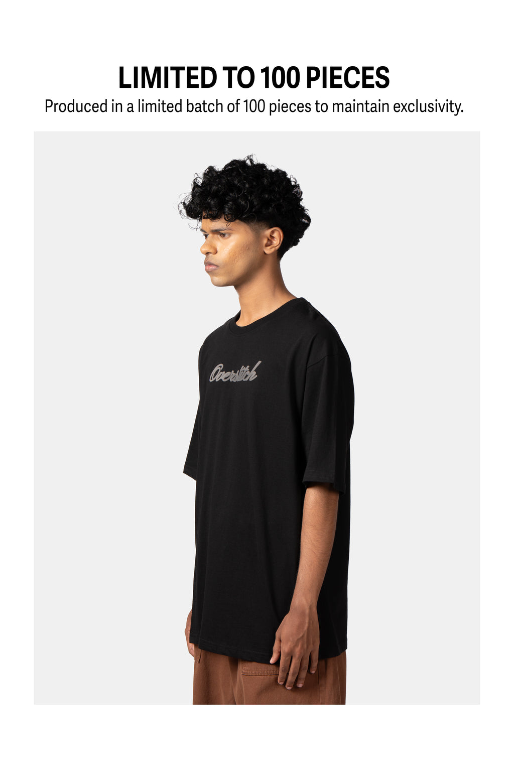 Black Embossed T-Shirt