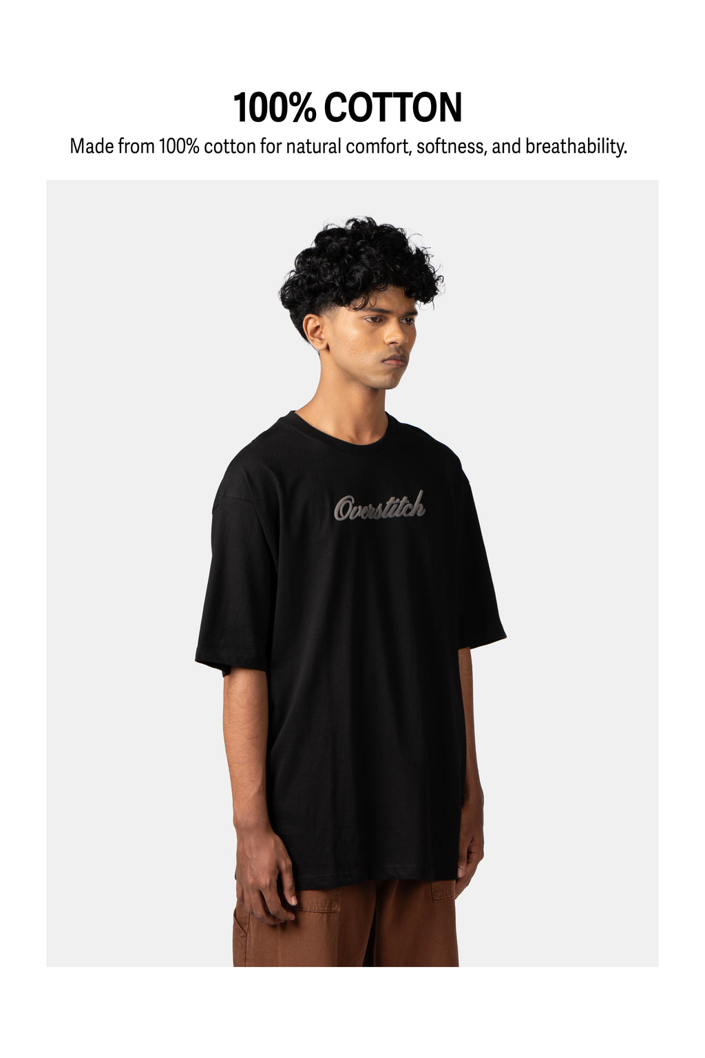 Black Embossed T-Shirt