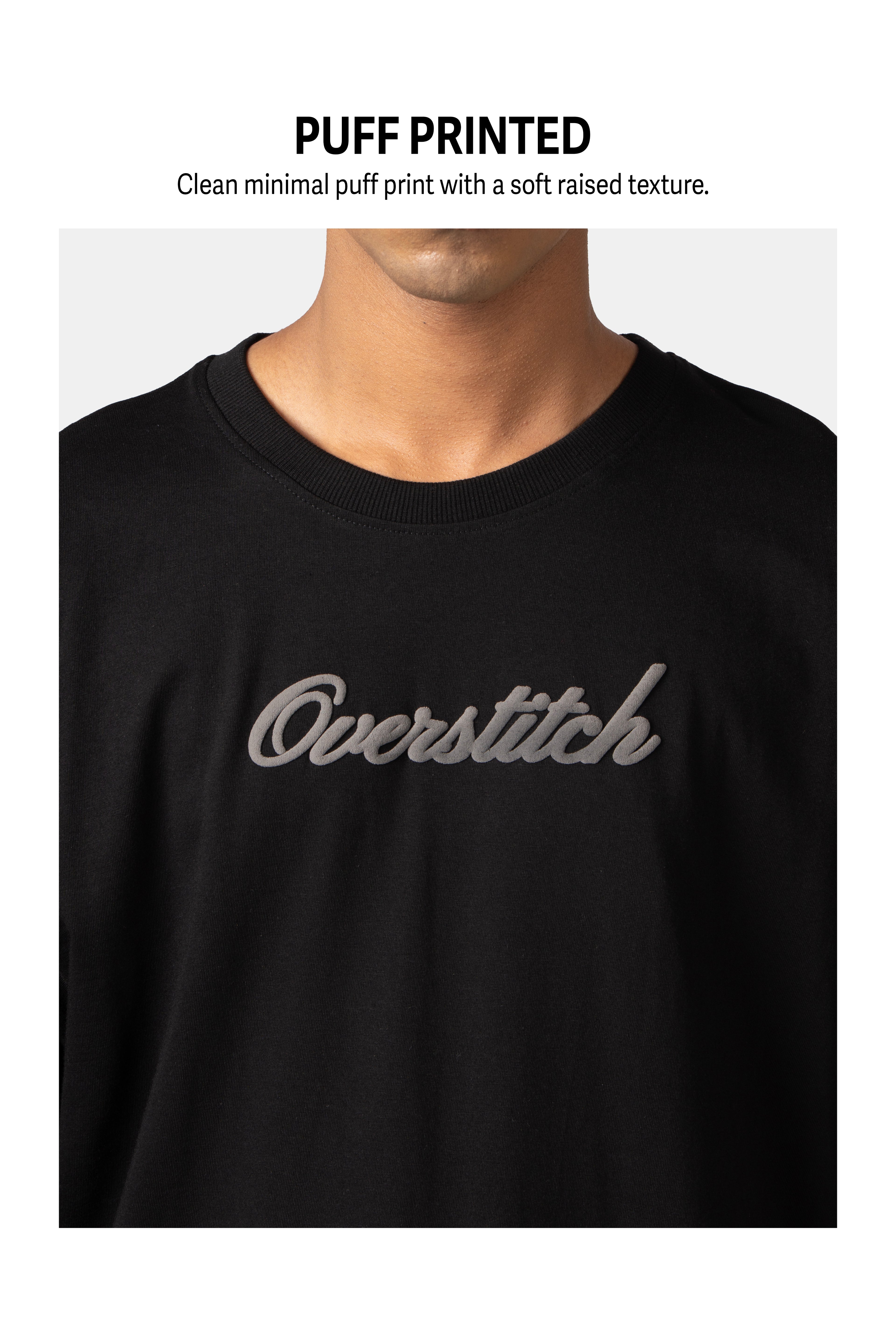 Black Embossed T-Shirt