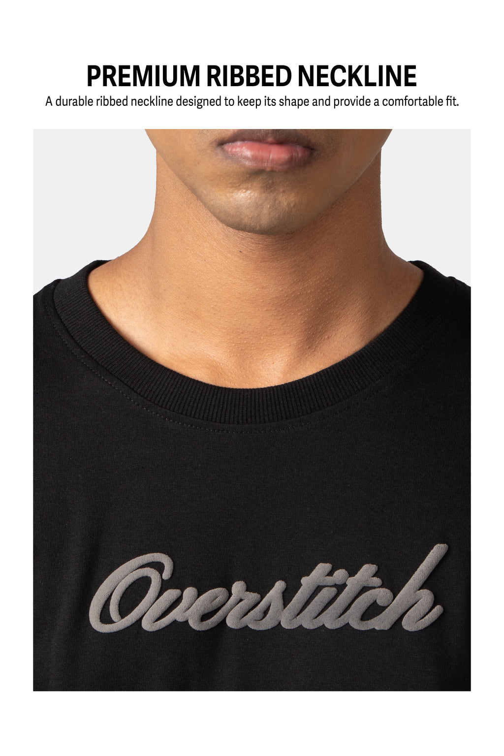 Black Embossed T-Shirt